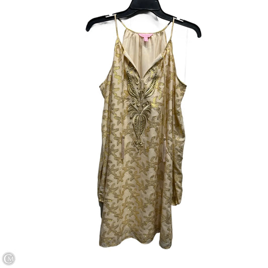 Dress Designer By Lilly Pulitzer In Gold, Size: S