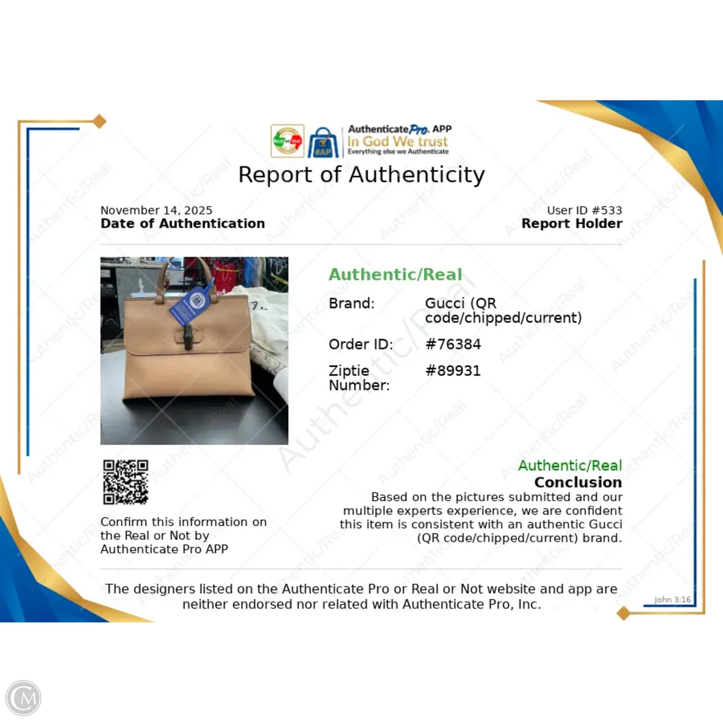 Handbag Luxury Designer By Gucci, Size: Medium