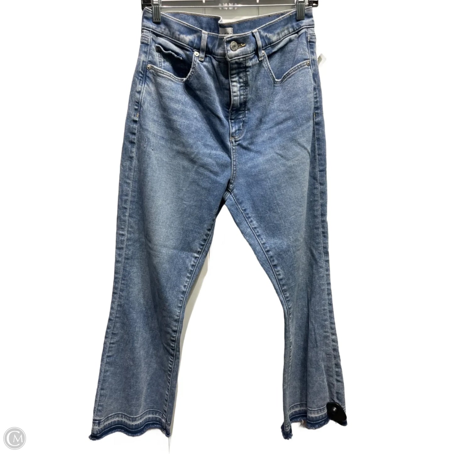 Jeans Flared By Loft In Blue Denim, Size: 12