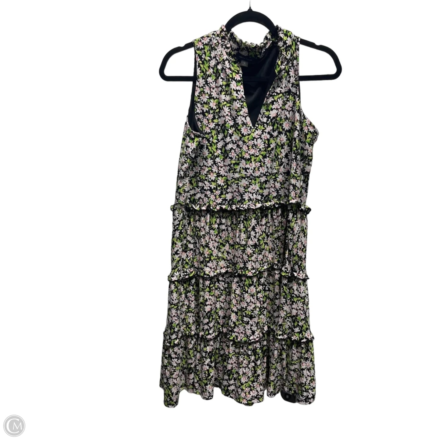 Dress Work By Tommy Hilfiger In Green & Pink, Size: 10