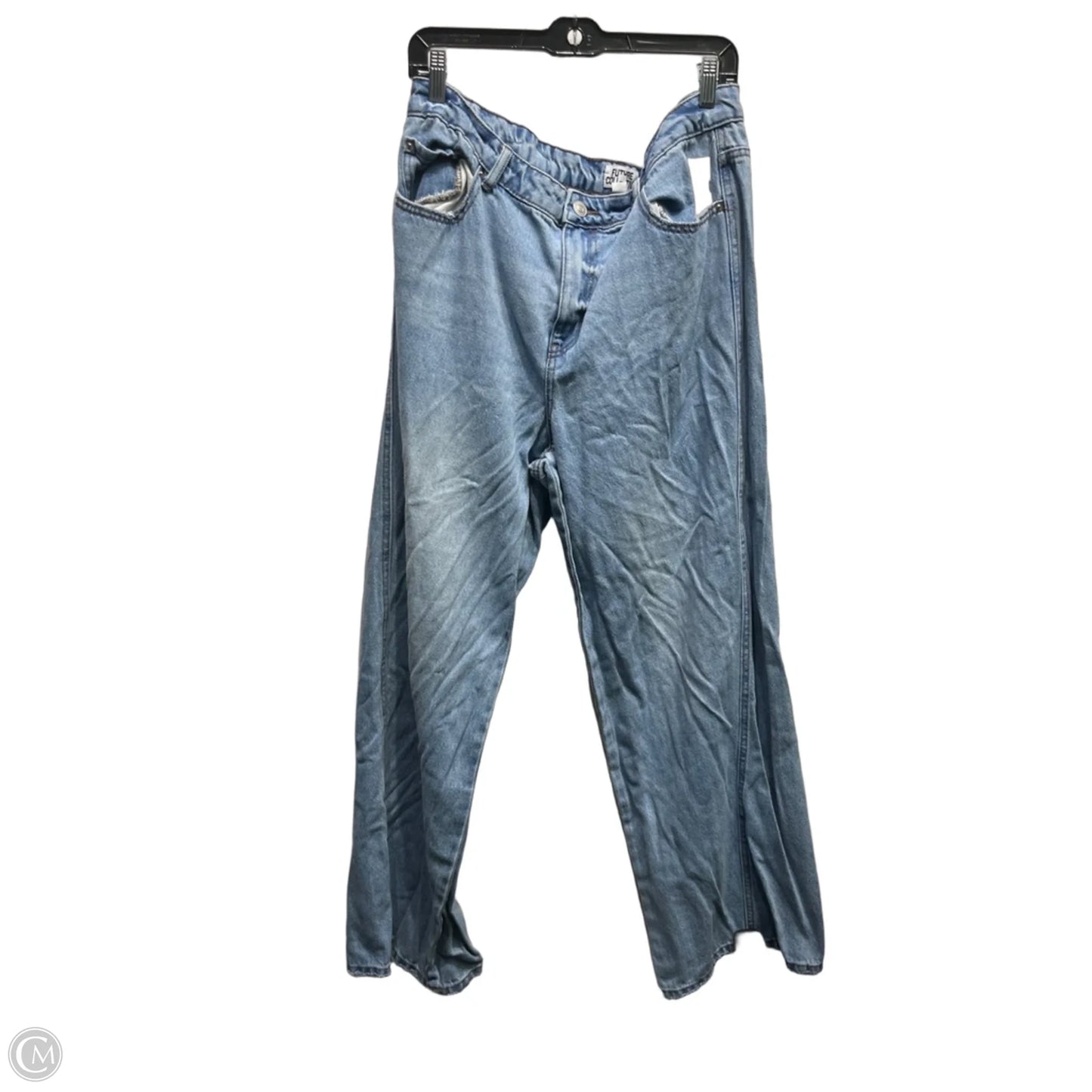 Jeans Wide Leg By Future Collective In Blue Denim, Size: 16