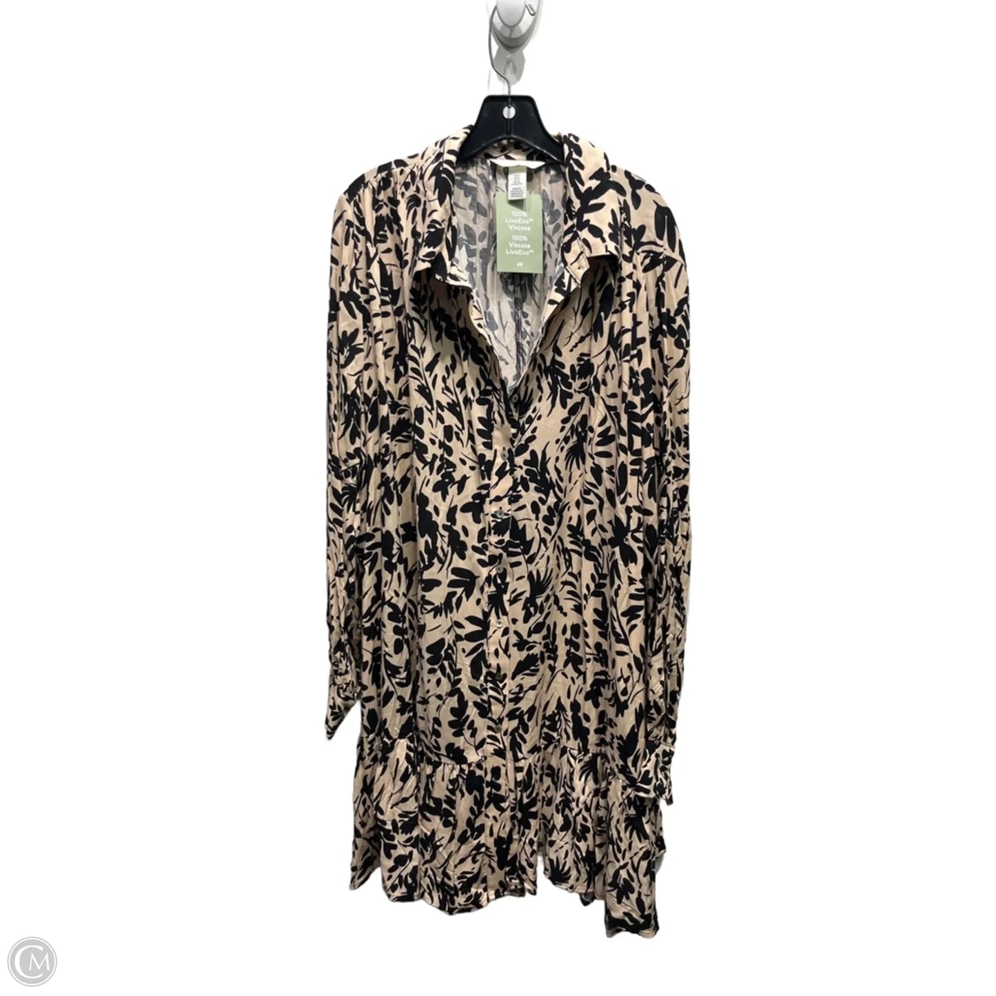 Dress Casual Short By H&m In Black & Tan, Size: Xl