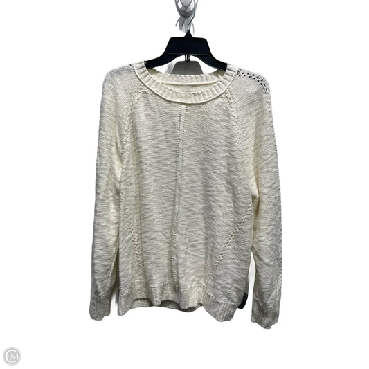 Sweater By Loft In Cream, Size: Xxl