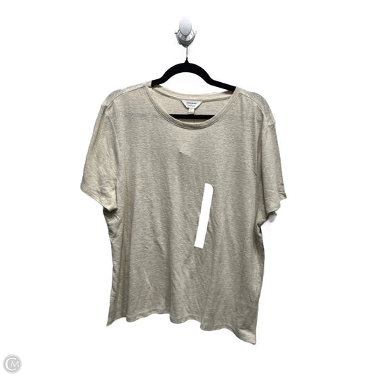 Top Short Sleeve By Banana Republic In Cream, Size: Xl