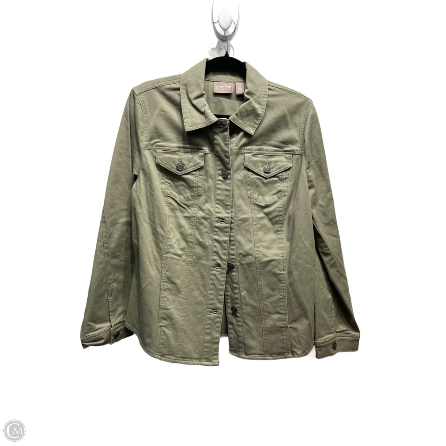 Jacket Other By Chicos In Green, Size: L