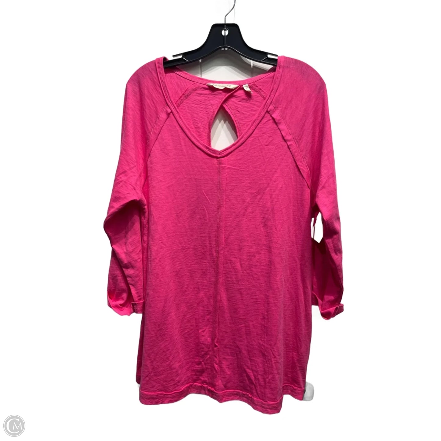 Top 3/4 Sleeve By Soft Surroundings In Pink, Size: S