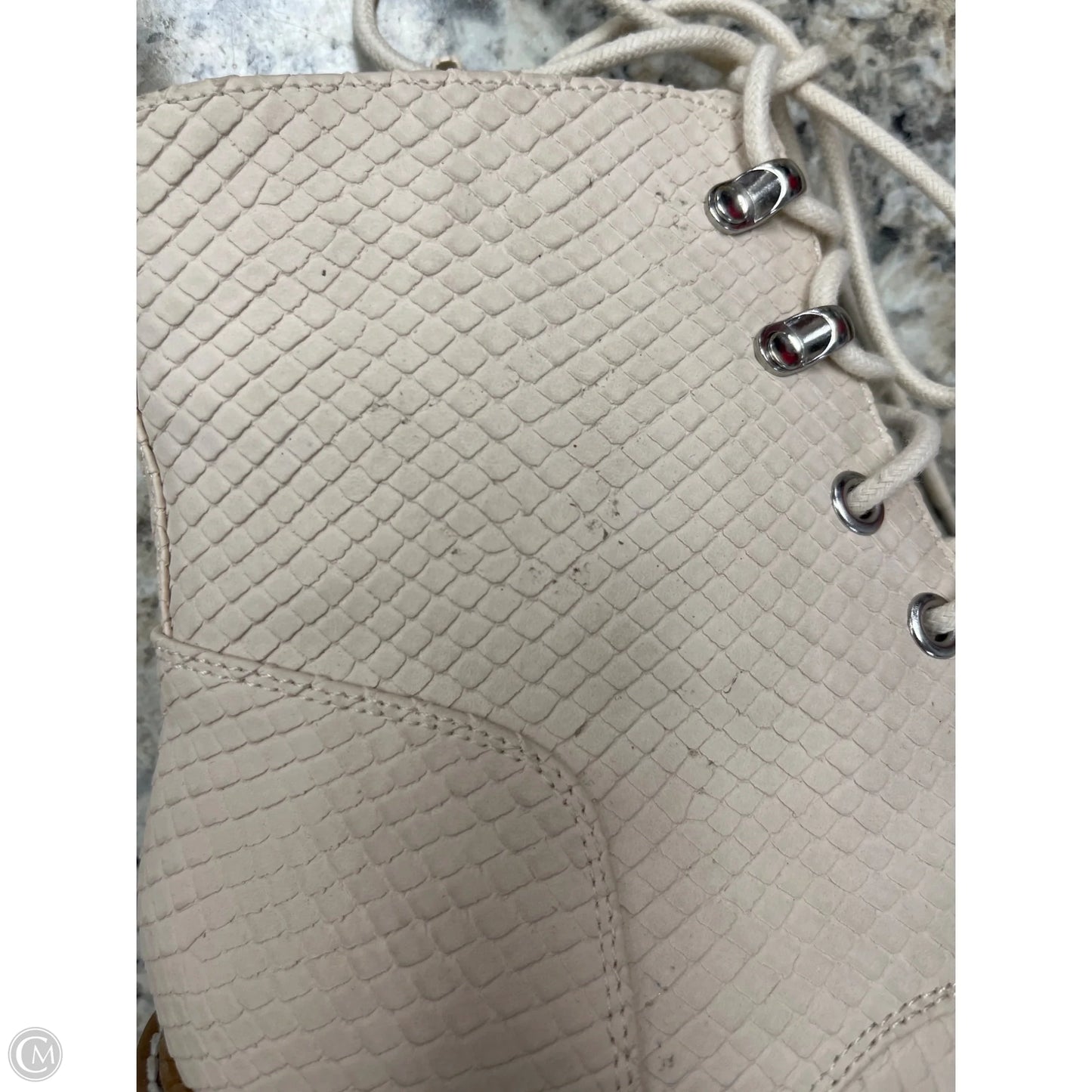 Boots Combat By Mia In Cream, Size: 8