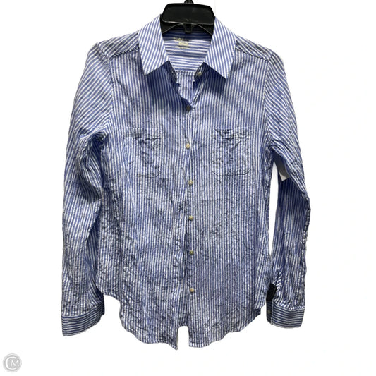 Top Long Sleeve Designer By Lilly Pulitzer In Blue & White, Size: Xs