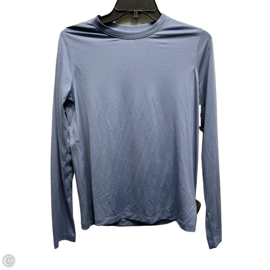 Athletic Top Long Sleeve Crewneck By Lululemon In Blue, Size: 6