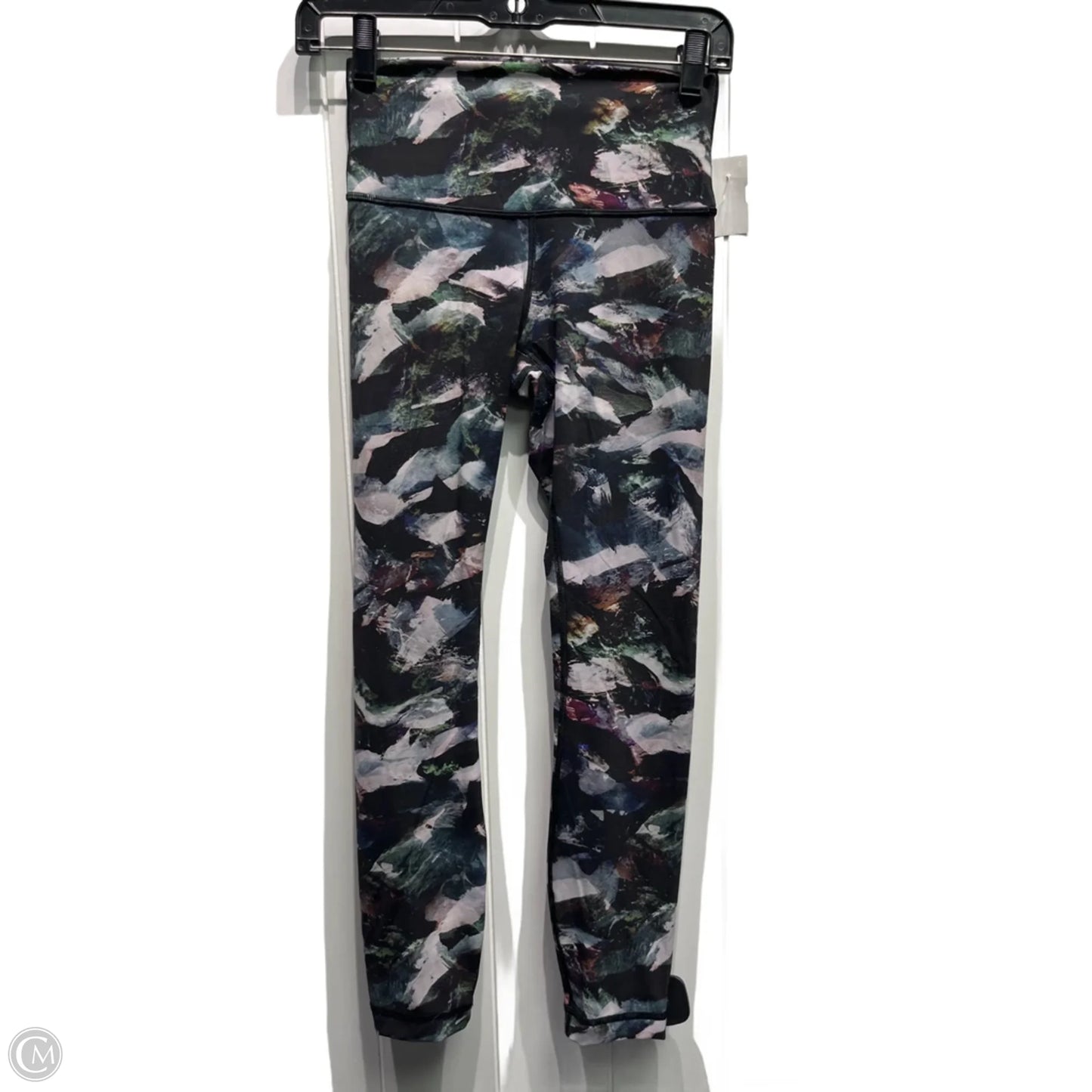 Athletic Capris By Lululemon In Black & Red, Size: 4