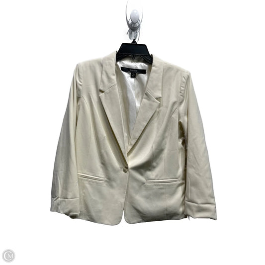 Blazer By Kensie In Cream, Size: L