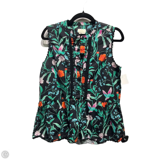 Tunic Designer By Kate Spade In Black & Pink, Size: M