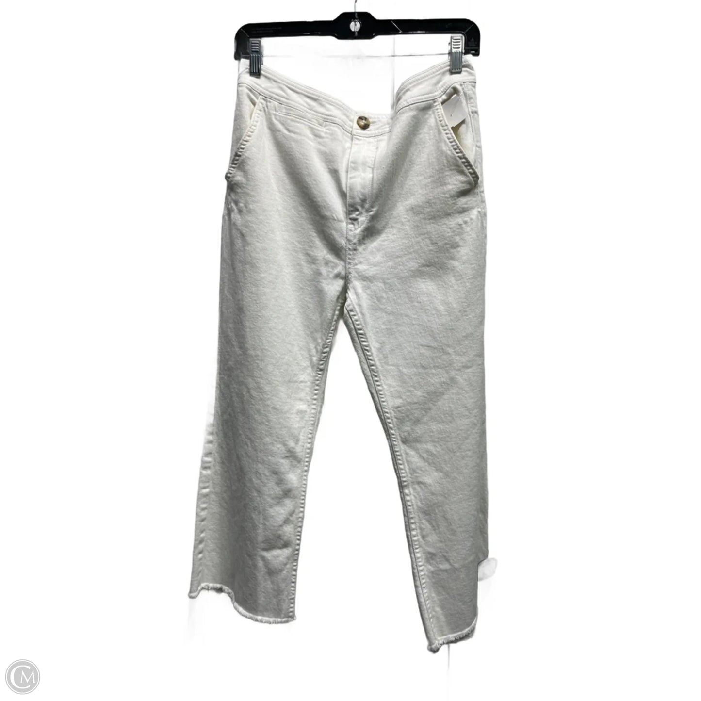 Pants Cropped By Pilcro In White, Size: 10