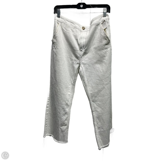 Pants Cropped By Pilcro In White, Size: 10