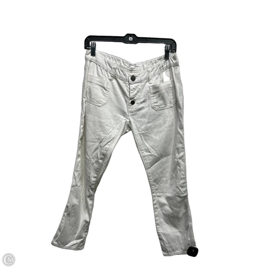 Pants Cropped By Anthropologie In White, Size: 4