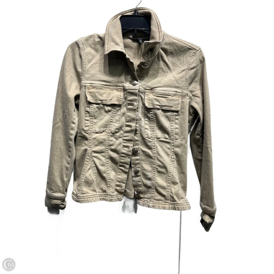Jacket Denim By White House Black Market In Tan Denim, Size: Xs