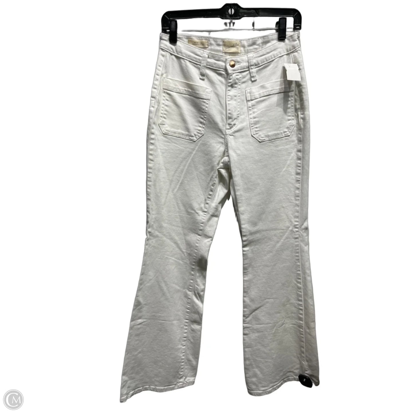 Jeans Flared By Universal Thread In White Denim, Size: 4