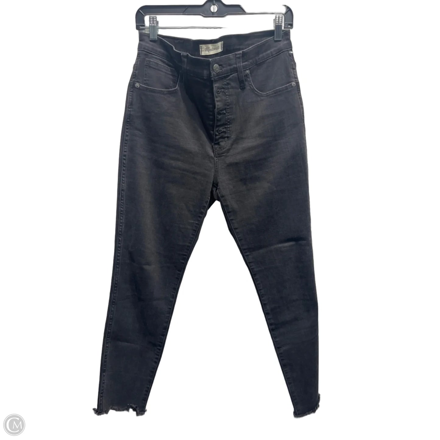 Jeans Skinny By Madewell In Black Denim, Size: 8