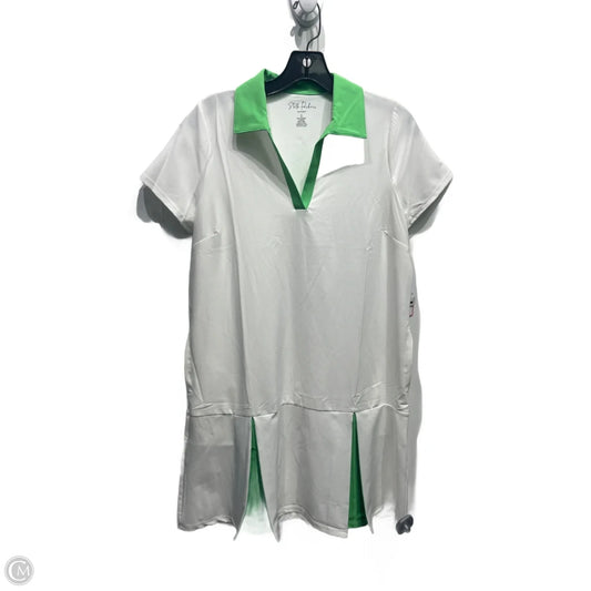 Dress Casual Short By Stella Parker In Green & White, Size: S