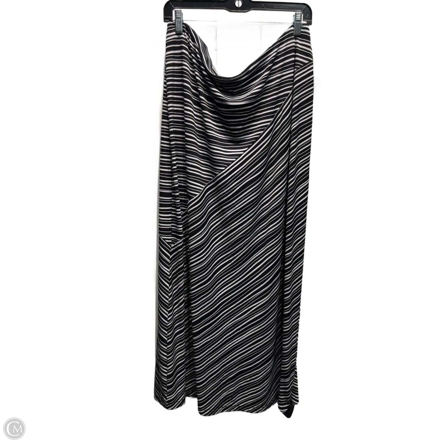 Skirt Maxi By Nue Options In Black & White, Size: Xl