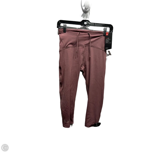 Athletic Leggings Capris By Under Armour In Pink, Size: S