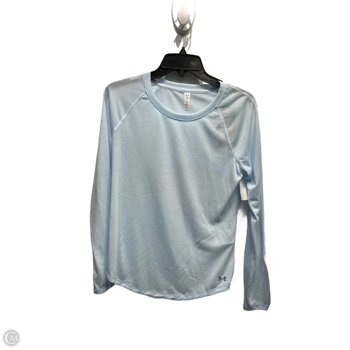 Athletic Top Long Sleeve Crewneck By Under Armour In Blue, Size: S