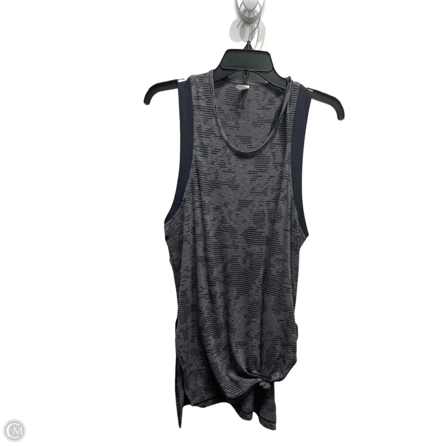 Athletic Tank Top By Under Armour In Black & Grey, Size: S