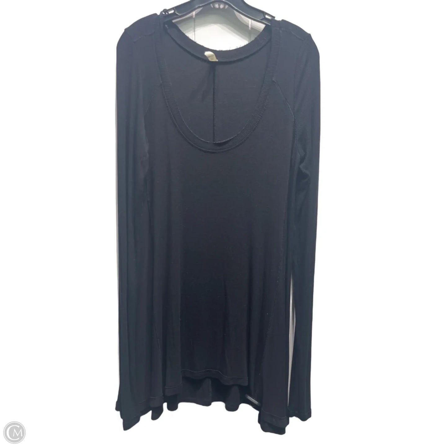 Tunic Long Sleeve By Free People In Black, Size: S