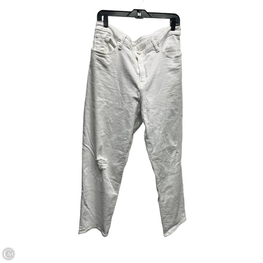 Jeans Straight By Chicos In White Denim, Size: 16