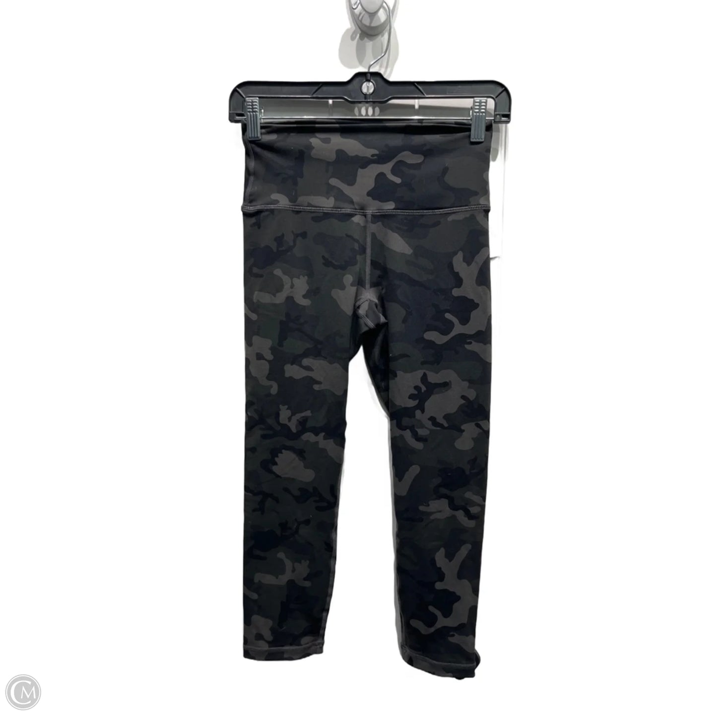 Athletic Capris By Zyia In Black & Green, Size: 4