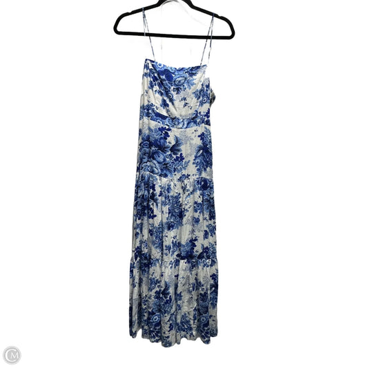 Dress Casual Maxi By Maeve In Blue & White, Size: Sp