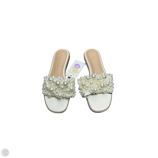 Sandals Flats By A New Day In White, Size: 6.5