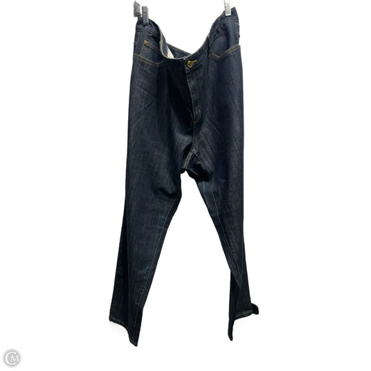 Jeans Wide Leg By Michael By Michael Kors In Blue Denim, Size: 18
