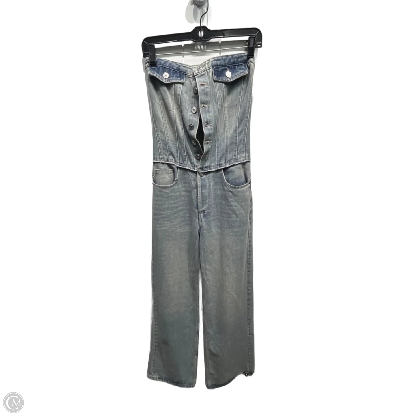Jumpsuit By PINK RIPPLE In Blue Denim, Size: S