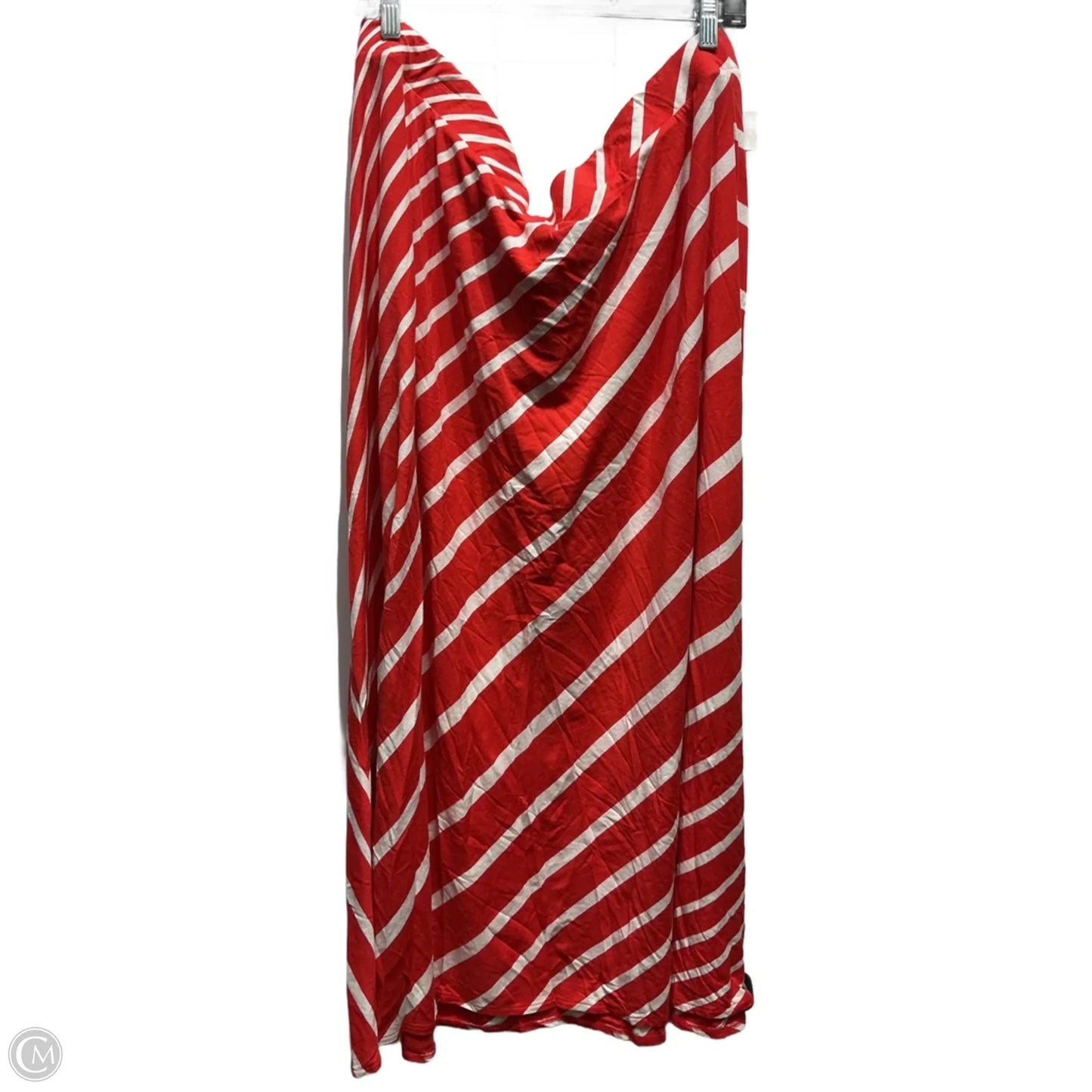 Skirt Maxi By Lane Bryant In Red & White, Size: 22