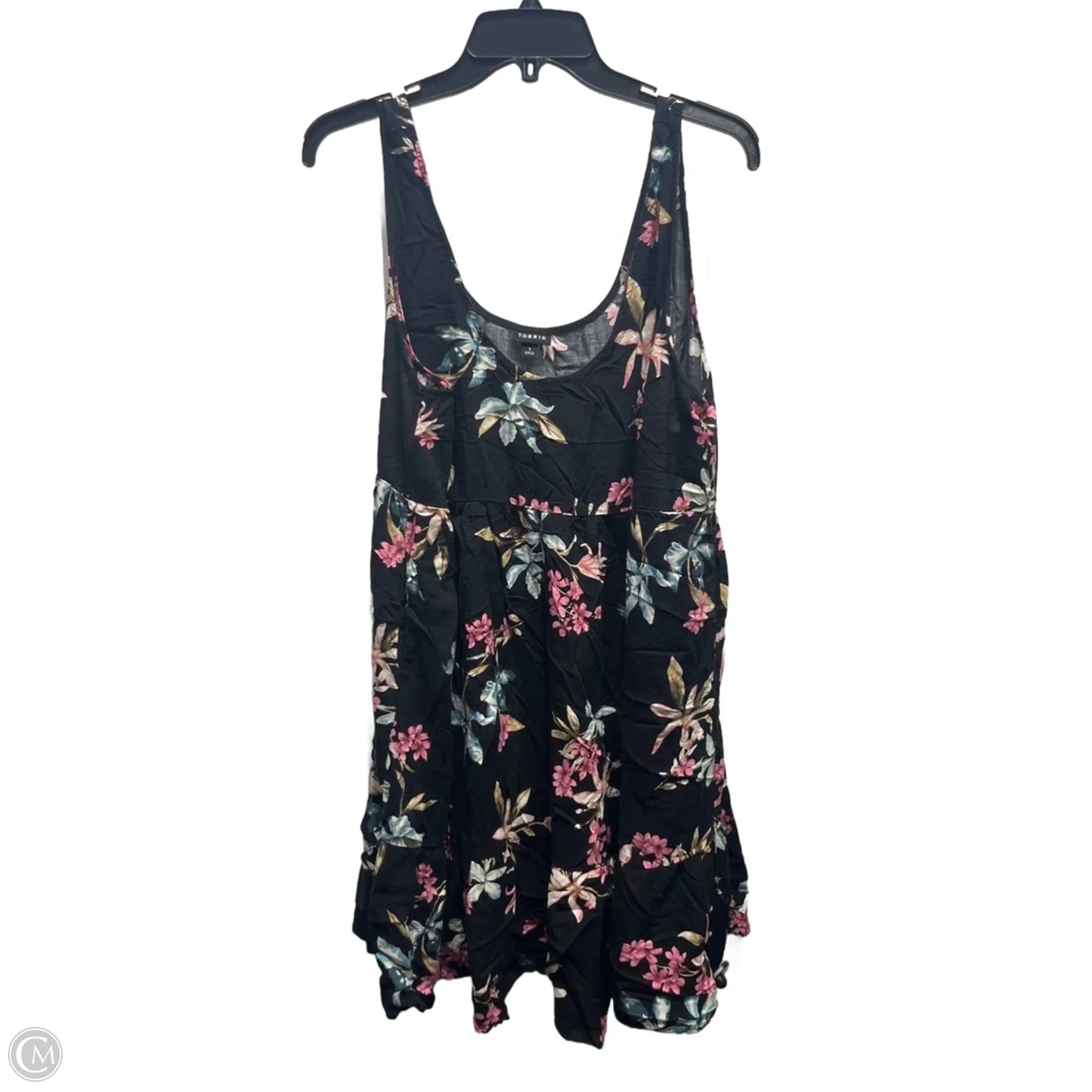 Dress Casual Short By Torrid In Black & Pink, Size: 1x