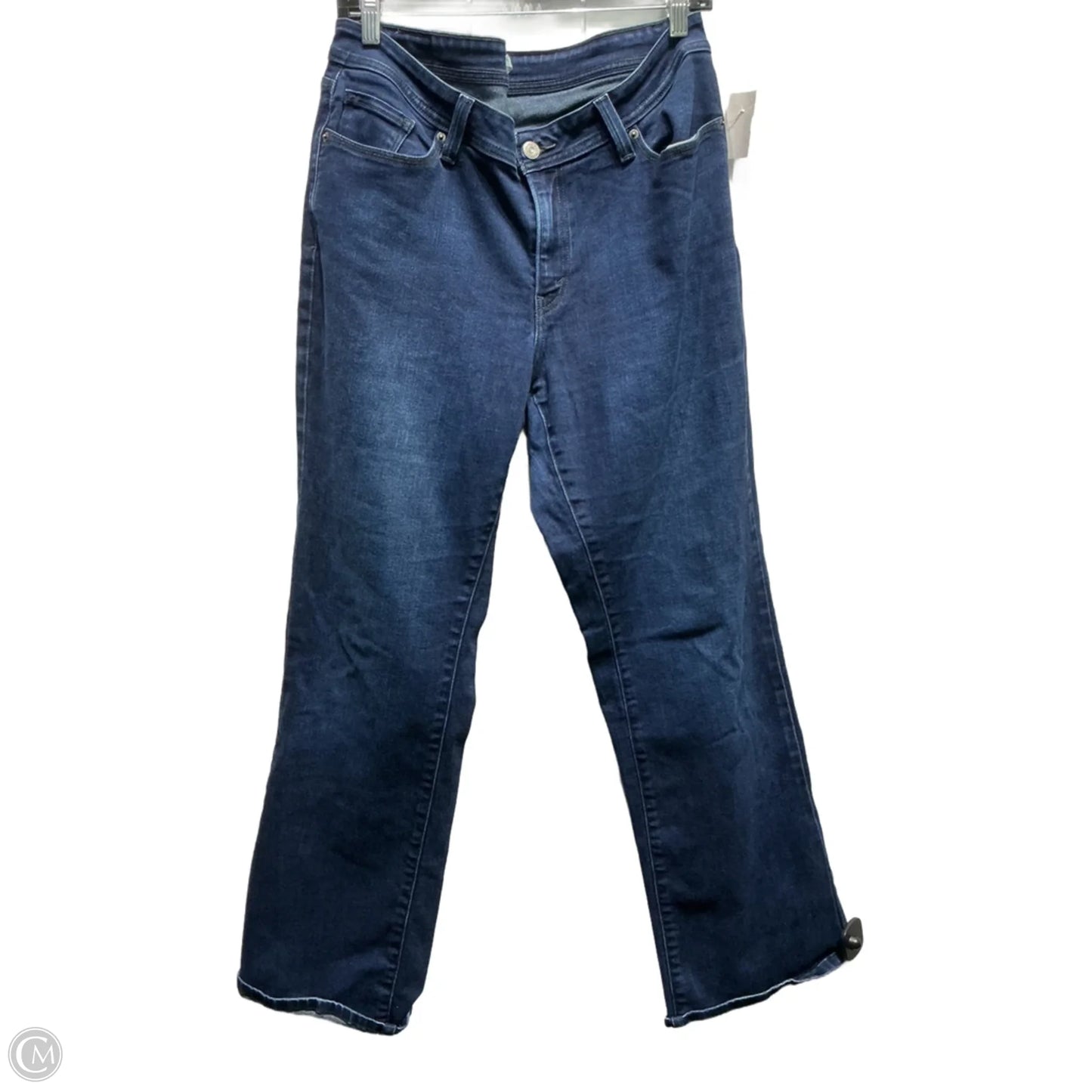 Jeans Straight By Levis In Blue Denim, Size: 16