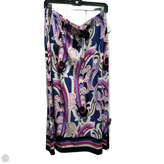 Skirt Maxi By Chicos In Purple & White, Size: L
