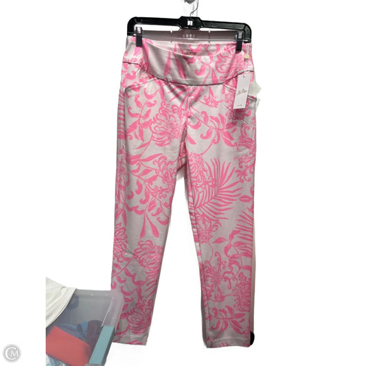Pants Designer By Lilly Pulitzer In Pink & White, Size: 8