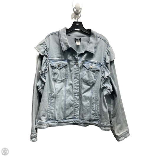 Jacket Denim By MOD X  In Blue Denim, Size: 2x