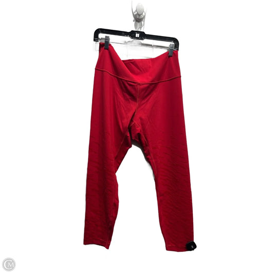 Athletic Leggings Capris By Lululemon In Red, Size: 14