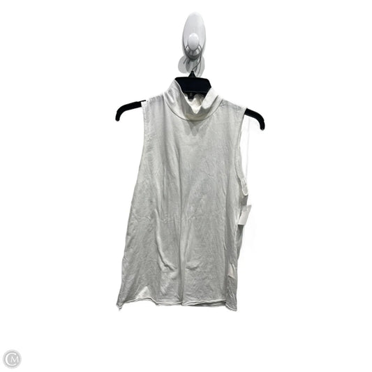 Top Sleeveless By Anthropologie In White, Size: M