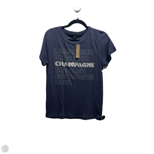 Top Short Sleeve Basic By J. Crew In Navy, Size: S