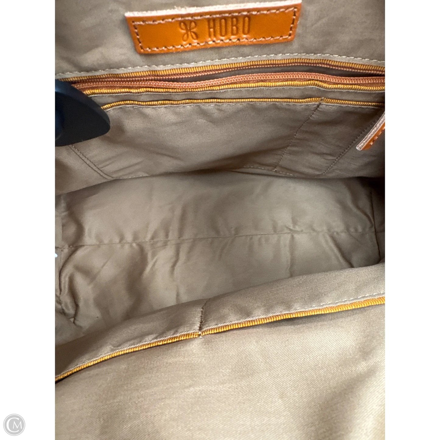 Handbag Leather By Hobo Intl, Size: Medium