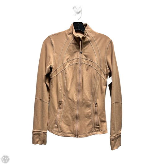 Athletic Jacket By Lululemon In Tan, Size: 8
