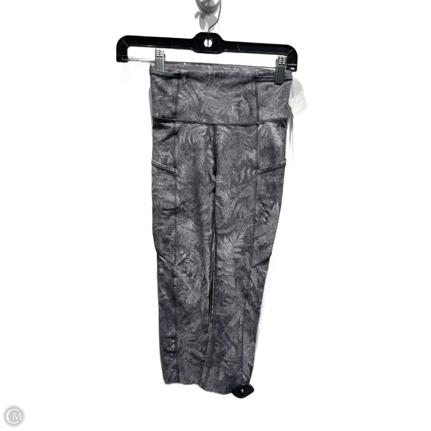 Athletic Leggings Capris By Lululemon In Black & White, Size: 4