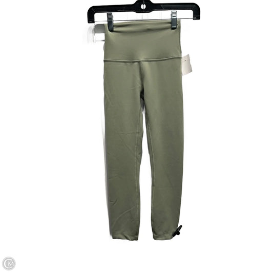 Athletic Leggings Capris By Lululemon In Green, Size: 0