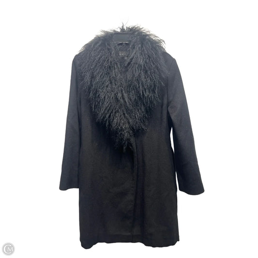 Coat Faux Fur & Sherpa By Gallery In Black, Size: M