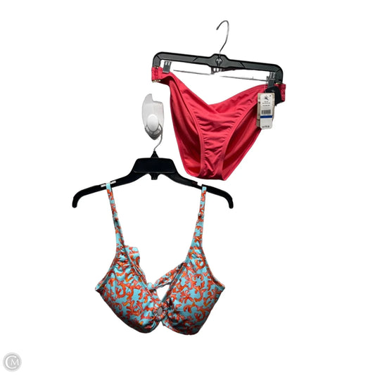 Swimsuit 2pc By Tommy Bahama In Blue & Orange, Size: Xl