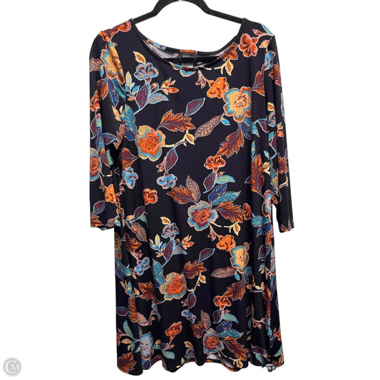 Dress Casual Short By Msk In Black & Orange, Size: L
